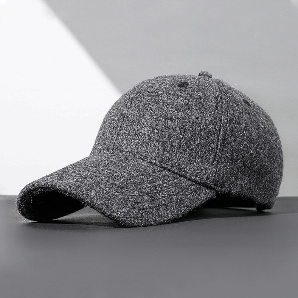 Men Baseball Cap Winter Plus Velet Thicken Warm Adjustable Hat
