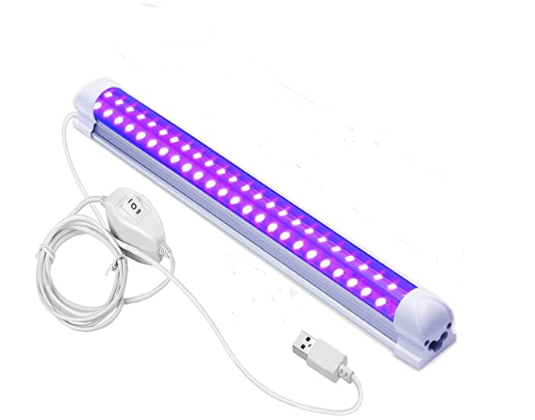 USB UV-C LED Black Lamp Halloween Blacklight Ultraviolet Curing Stain Detector