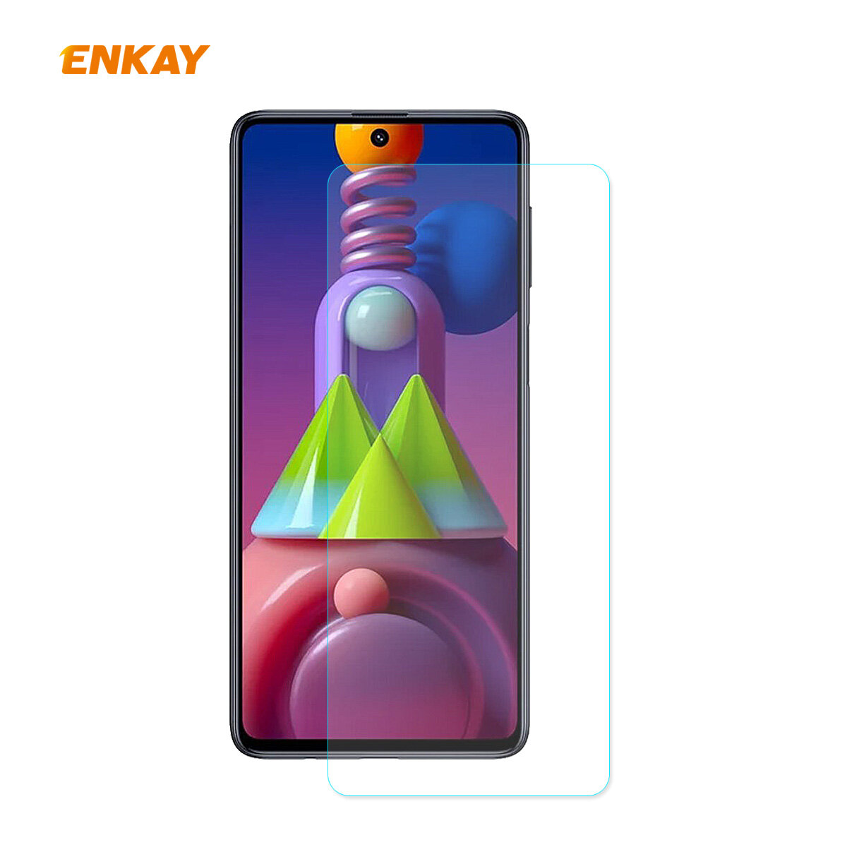 Enkay 0.26mm 9H 2.5D Curved Edge Tempered Glass Screen Protector Film for Samsung Galaxy M51