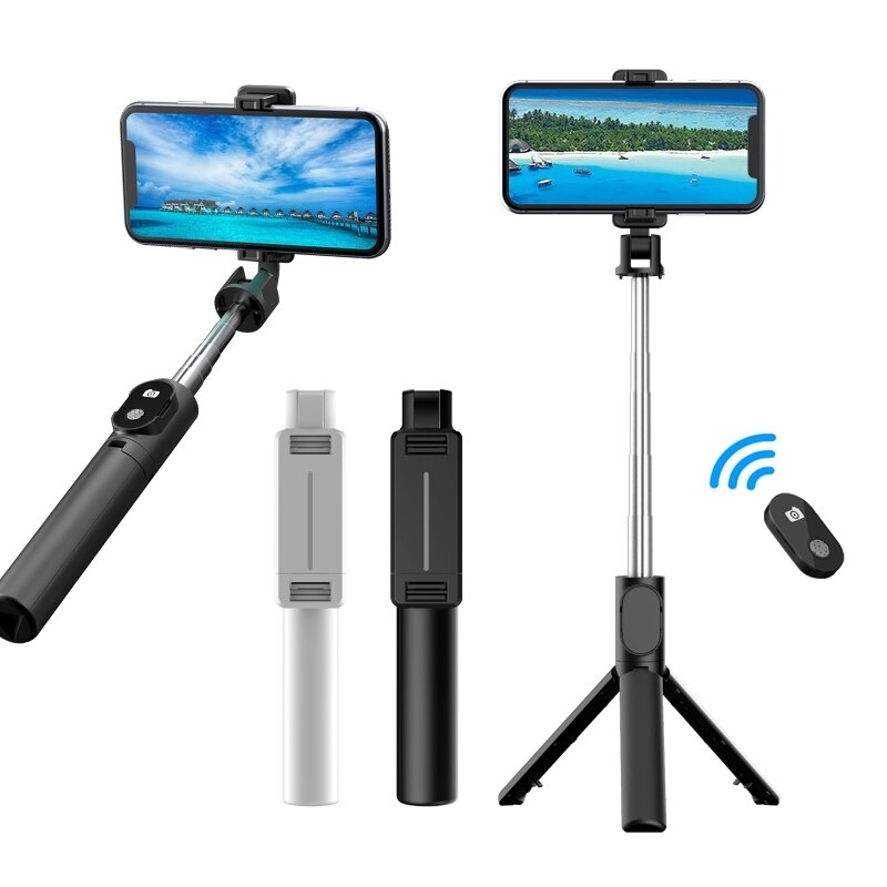Bakeey P30 Bluetooth telescopische beugel Universeel draagbaar flexibel selfie-stickstatief met afst