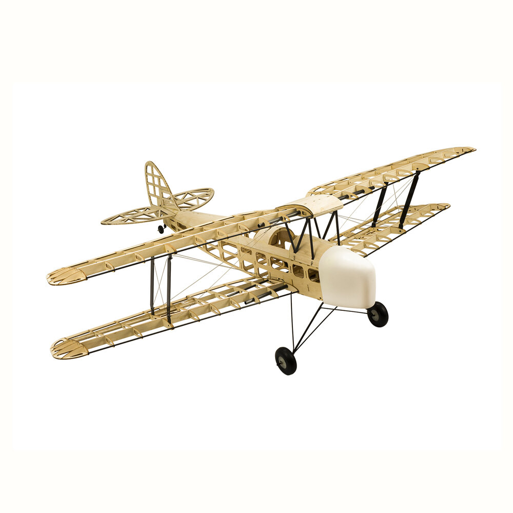 Dancing Wings Hobby Tiger Moth 1400mm Spanwijdte Balsahout RC Vliegtuig DIY Kit