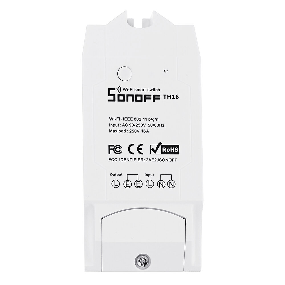 SONOFF® TH16 DIY 16A Smart Home WIFI Temperature Humidity Thermostat APP Remote Control Switch