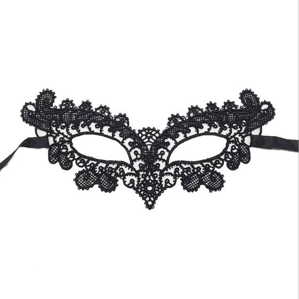 

Lace Women Eye Face Mask Masquerade Party Ball Prom Halloween Costume Party Masks Eye Face Mask - Black