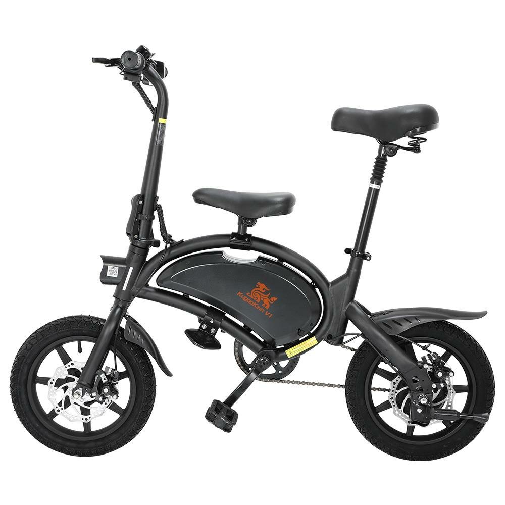[UK DIRECT] KugooKirin V1 7.5Ah 48V 400W 14in Folding Moped Electric Bike 25KM Mileage Electric Scooter Max Load 120Kg