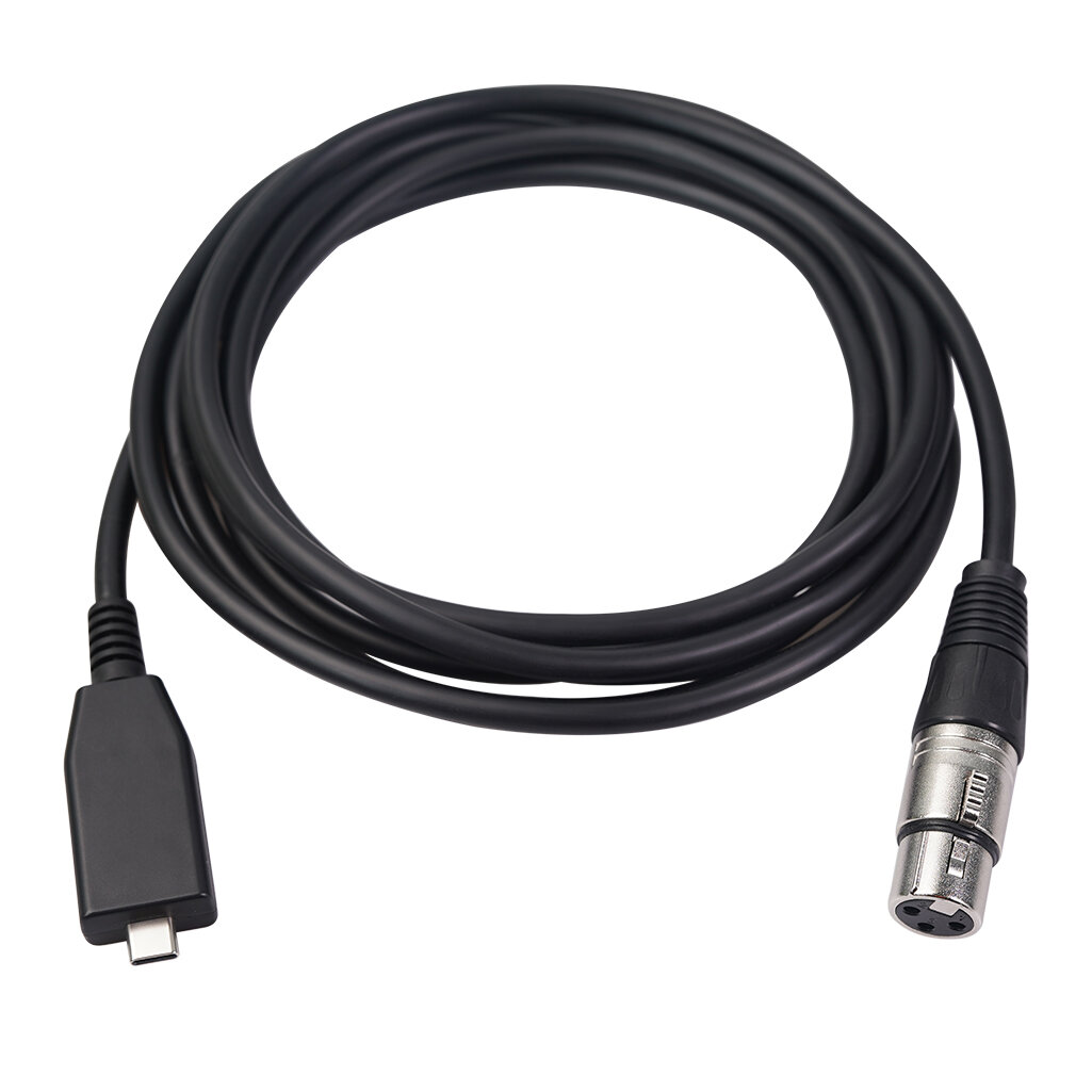 

REXLIS TY18 TYPE-C To XlR Mic Audio Cable 6mm Male To Female Microphone Recording Line 2/3M for Mobile Phones Tablets La