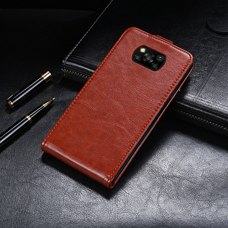 

Bakeey Luxury Business Magnetic Vertical Flip Shockproof PU Leather Protective Case for POCO X3 PRO /POCO X3 NFC