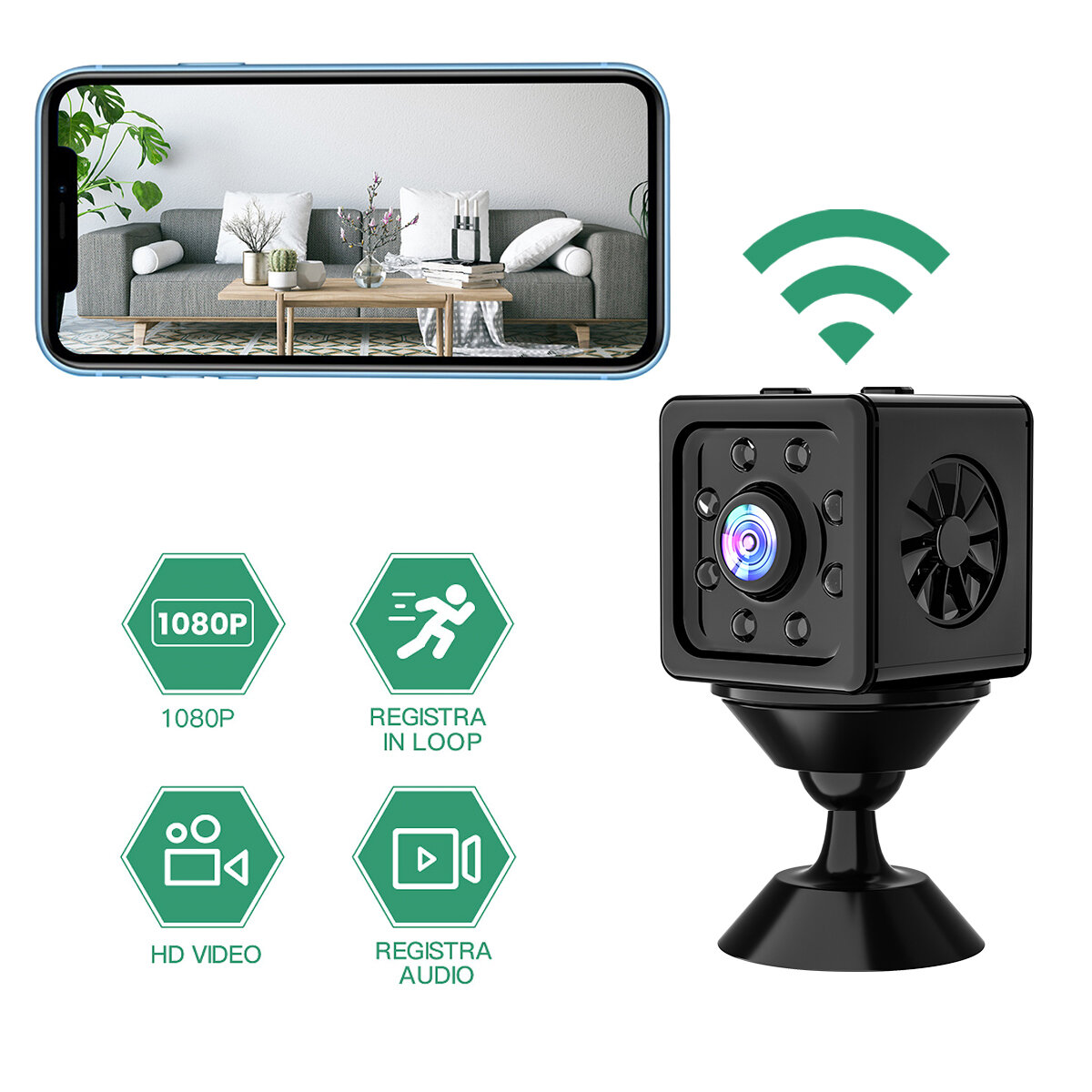 K13 1080P IP Camera Mini WIFI Camera Draadloze Bewakingscamera Remote Monitor Draadloze Mini Camcord