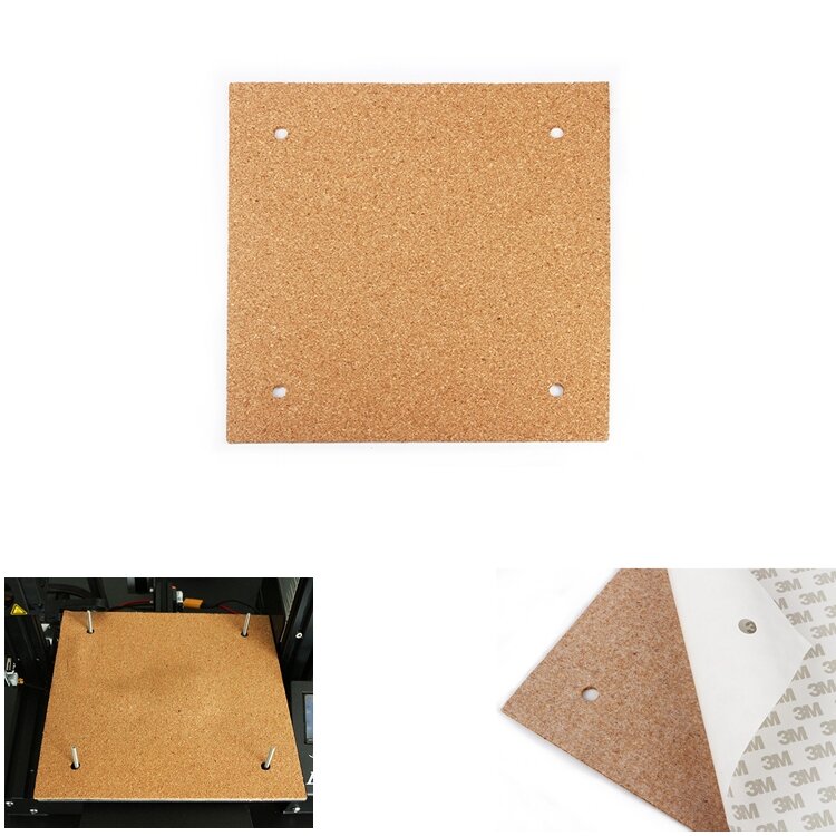 310*310*3mm Heated Bed Hotbed Thermal Heating Pad Insulation Cotton With Cork Glue For CR-10 3D Printer Reprap Ultimaker