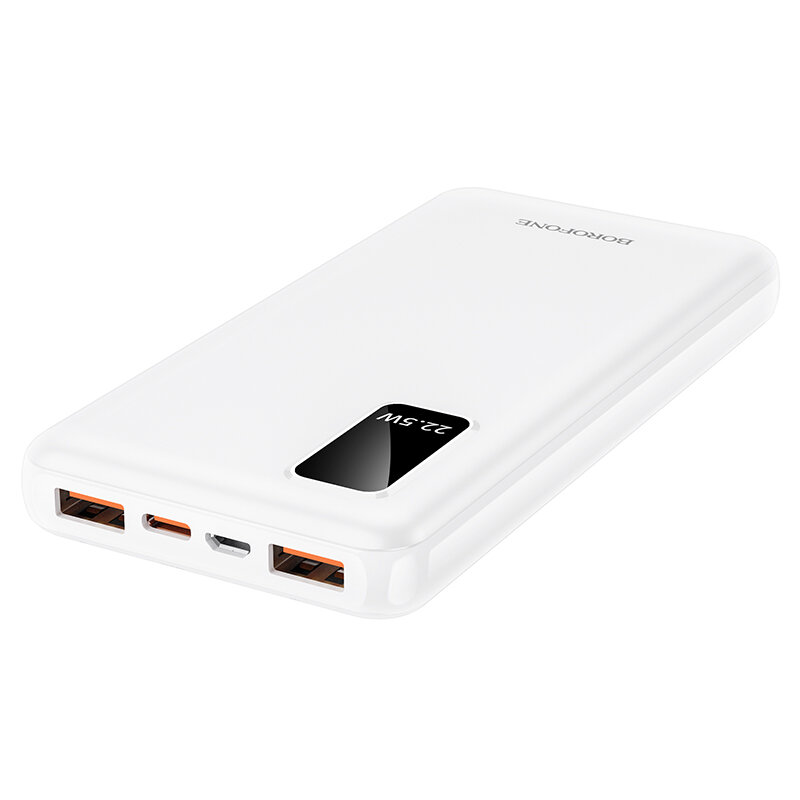 

BOROFONE BJ15 22,5 Вт 10000 мАч 3 выхода Dual USB LED Дисплей с Type-C + вход Micro USB PD QC3.0 Power Bank для Samsung