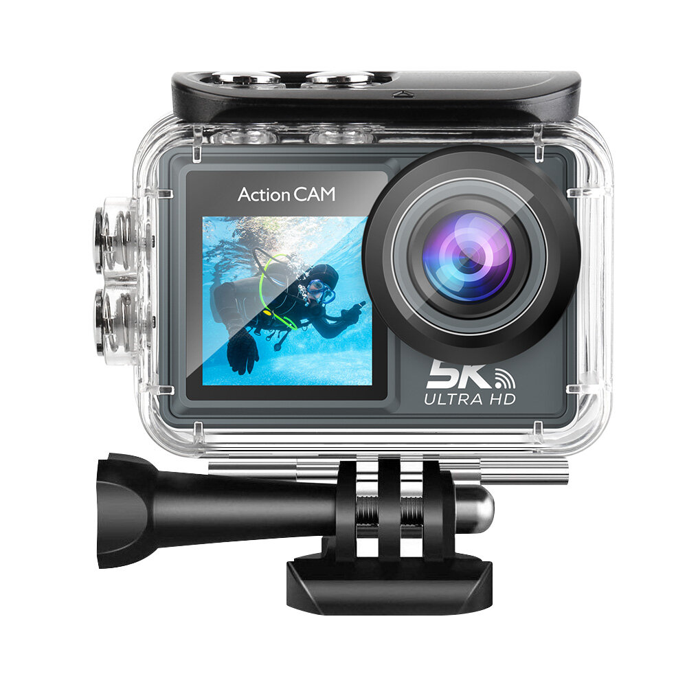 

AT-M40R 5K 30FPS Action Camera 4K 60FPS Dual Screen 170° Wide Angle 30M Waterproof Sport Camera with Remote Control Bicy