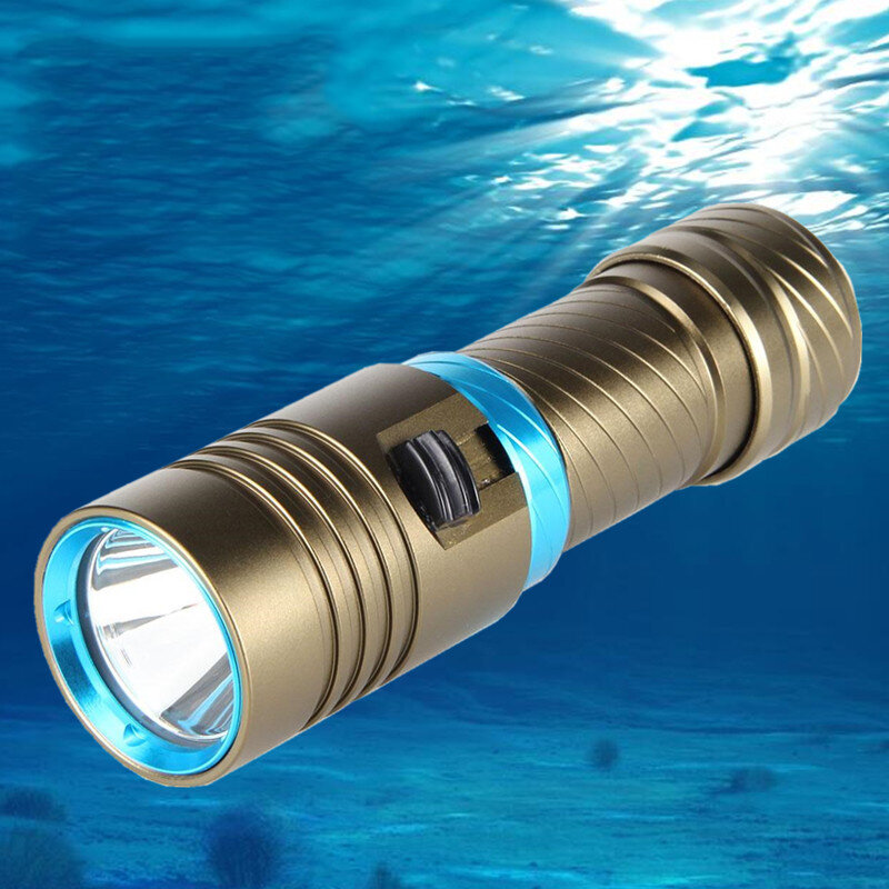 

XANES® 850LM XM-L2 LED Подводный фонарь с бесступенчатой регулировкой яркости Мощный подводный фонарик на 100 м Фотограф