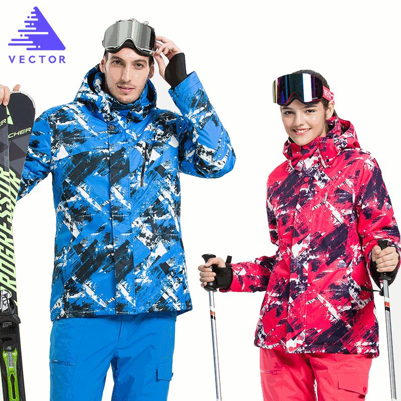 VECTOR Skiing Jackets Waterproof Warm Winter Snow Sportswear Women & Men Snowboarding