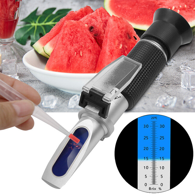Handheld Refractometer Suiker Concentratie Meter Densimeter 0-32% Brix Saccharimeter Suiker Tester V