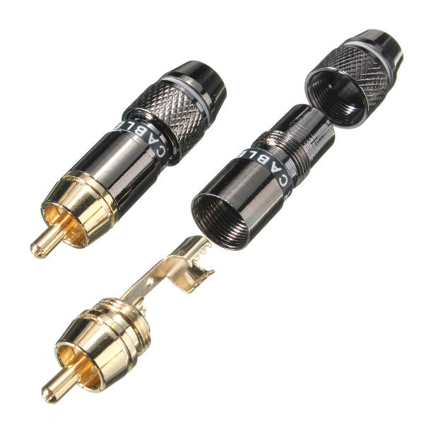 2 Pair gold-plated RCA terminals