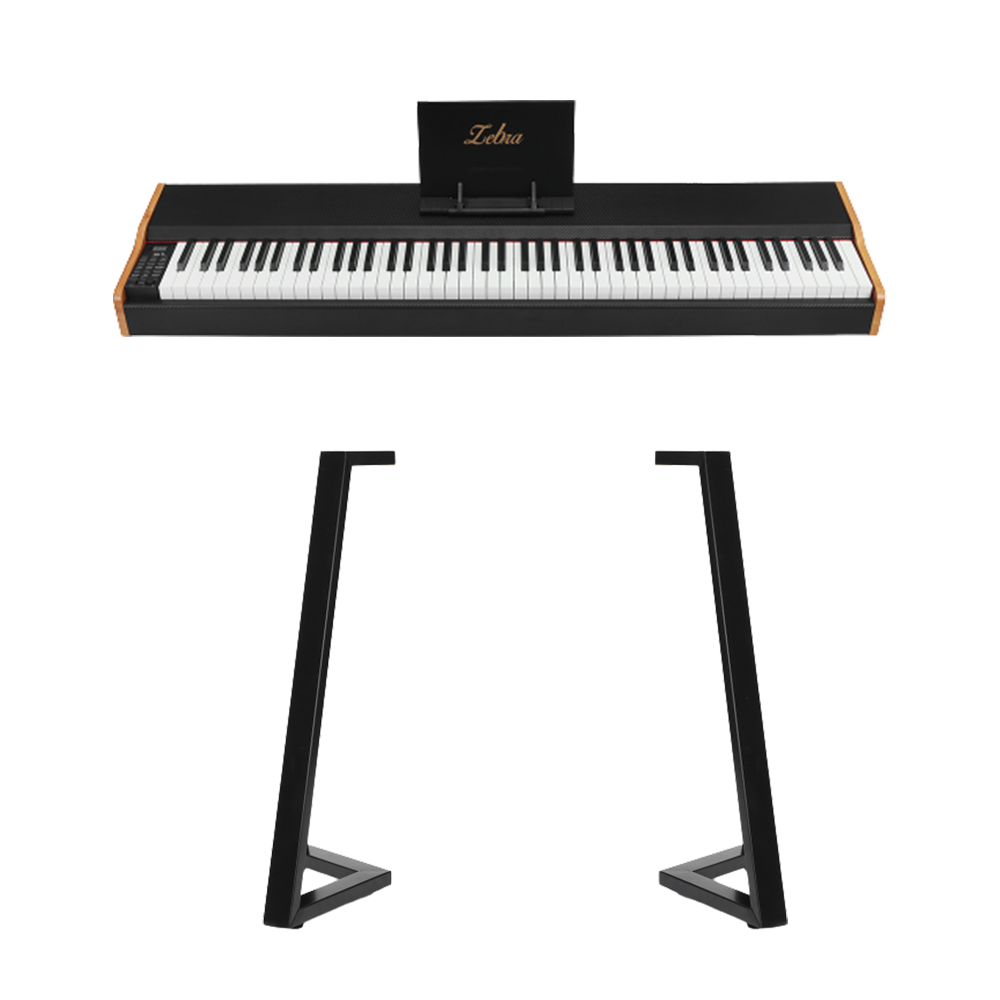 

Zebra 88-key Electronic Piano Carbon Fiber Concert Professional Instrument Birthday Gift Music Training For Kids Beginne