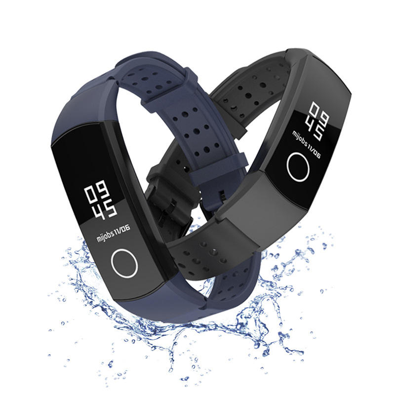 Mijobs Silicone Wrist Strap Waterproof Watch Band for Huawei Honor Band 4 Smart Watch