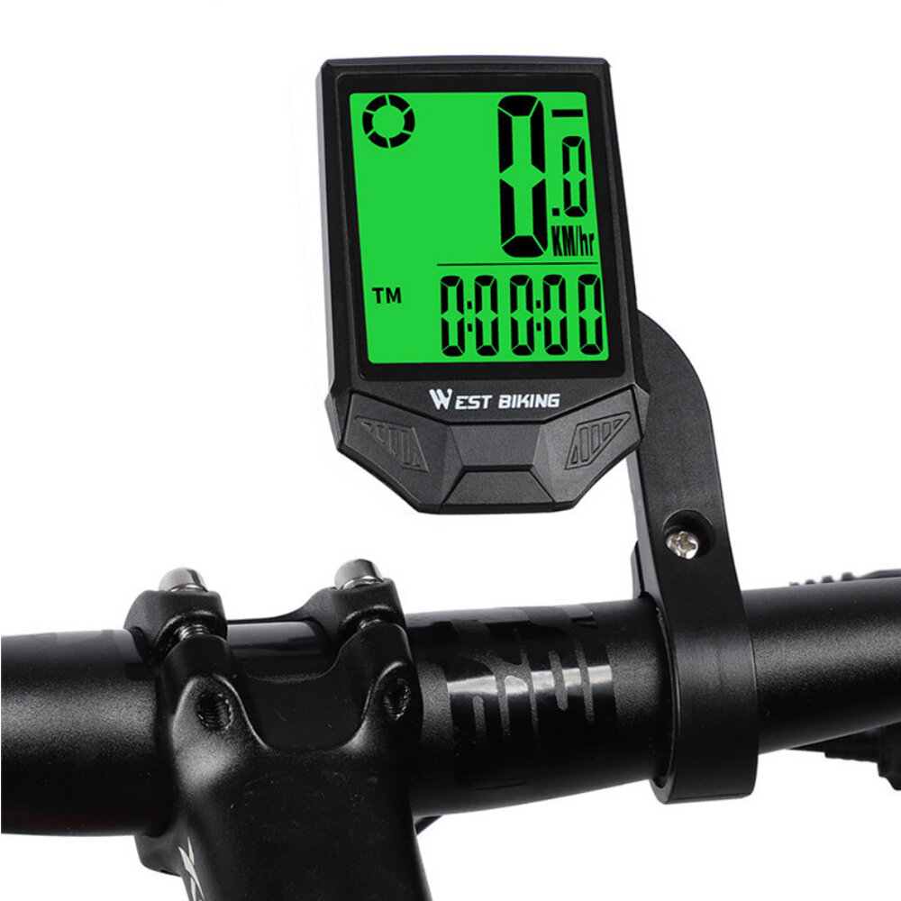 WEST BIKING Bike Computer Rainproof Wireless MTB Speedometer Odometer Stopwatch