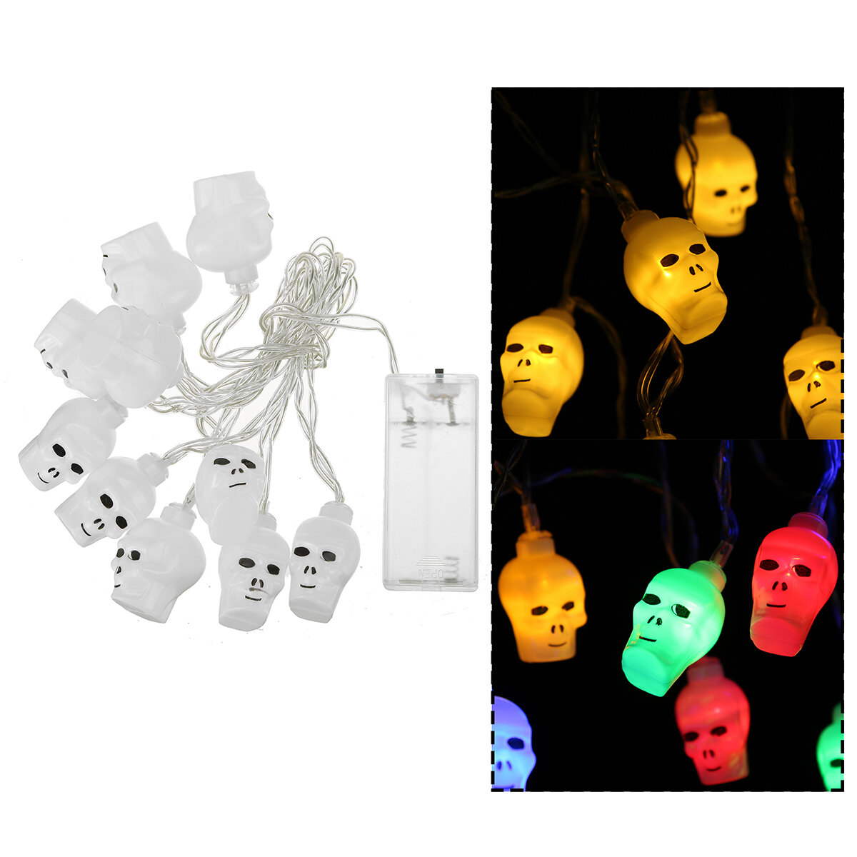 

Halloween 10LED 2m Party String Fairy Lights Home Decor Hanging Ghost Prop Lamp