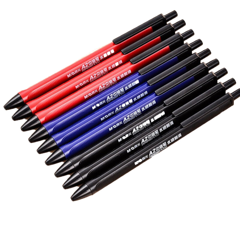 

M&G ABPW3002 40Pcs Water-Smooth Ballpoint Pens Set 0.7mm Oil Ball Writing Pen Point Pens for School Office Supplies