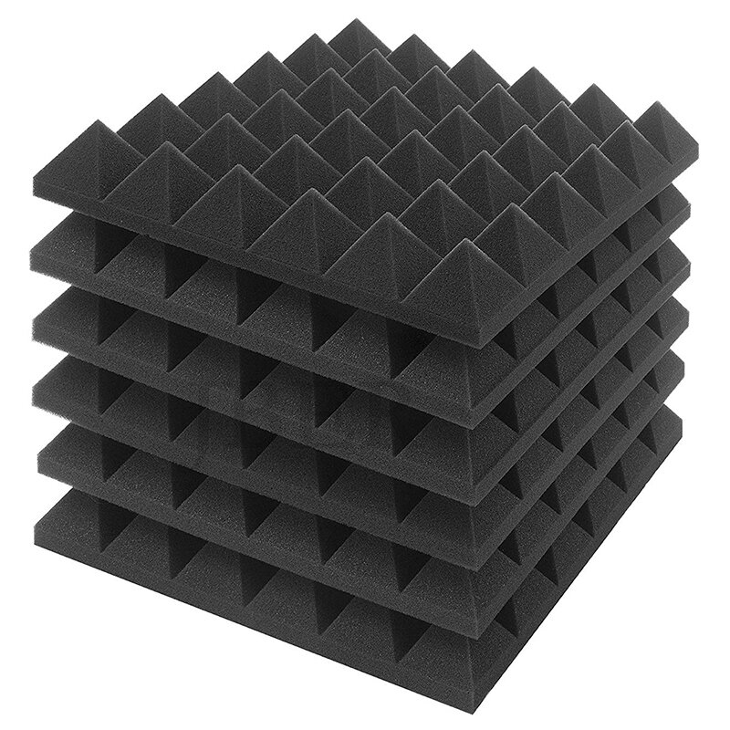 6PCS 30*30*5cm Sound-absorbing Cotton Foam Soundproof Cotton Shed Wall Muffler Sponge