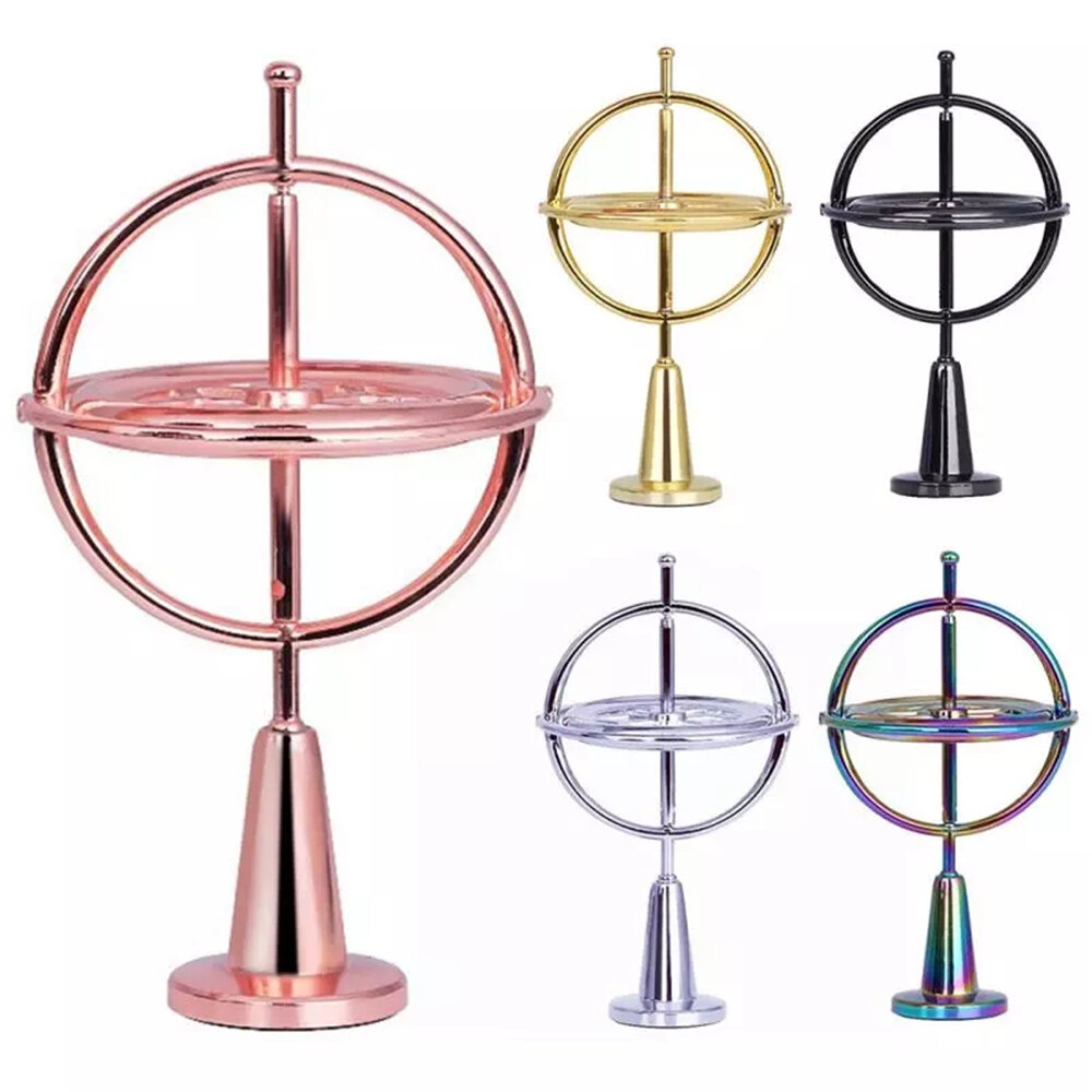 Metalen Gyro Speelgoed Set Tol Zelfbalancerende Gyroscoop Anti-zwaartekracht Decompressie Educatief 