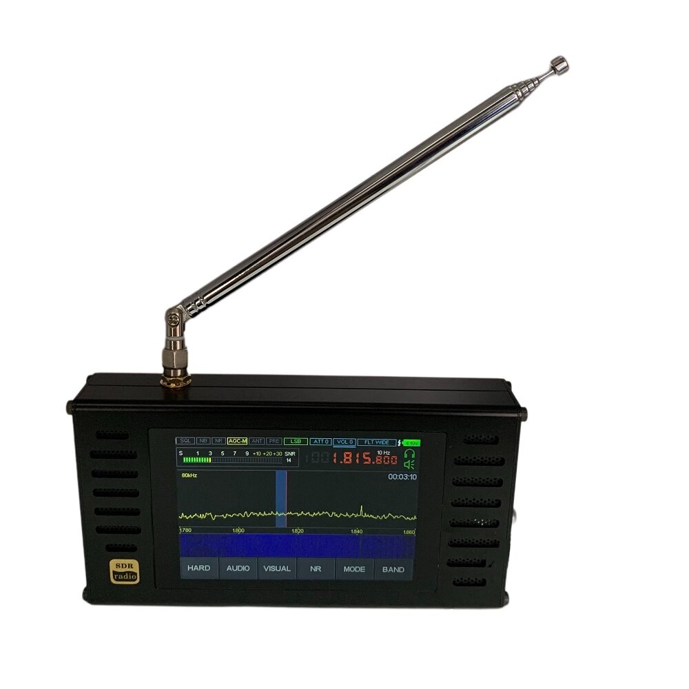 

50 кГц-2 ГГц V4 Малахит SDR DSP SDR Радио Приемник AM/SSB/NFM/WFM Shortwave Радио с модулем расширения динамика