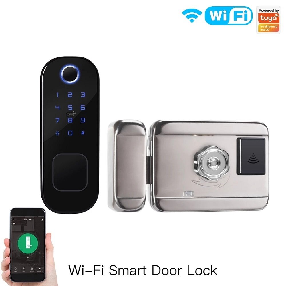 MoesHouse Tuya Smart Digital Lock Door Fingerprint Lock Smart Home Waterproof Security Lock Password Lock for Home Hotel  - buy with discount