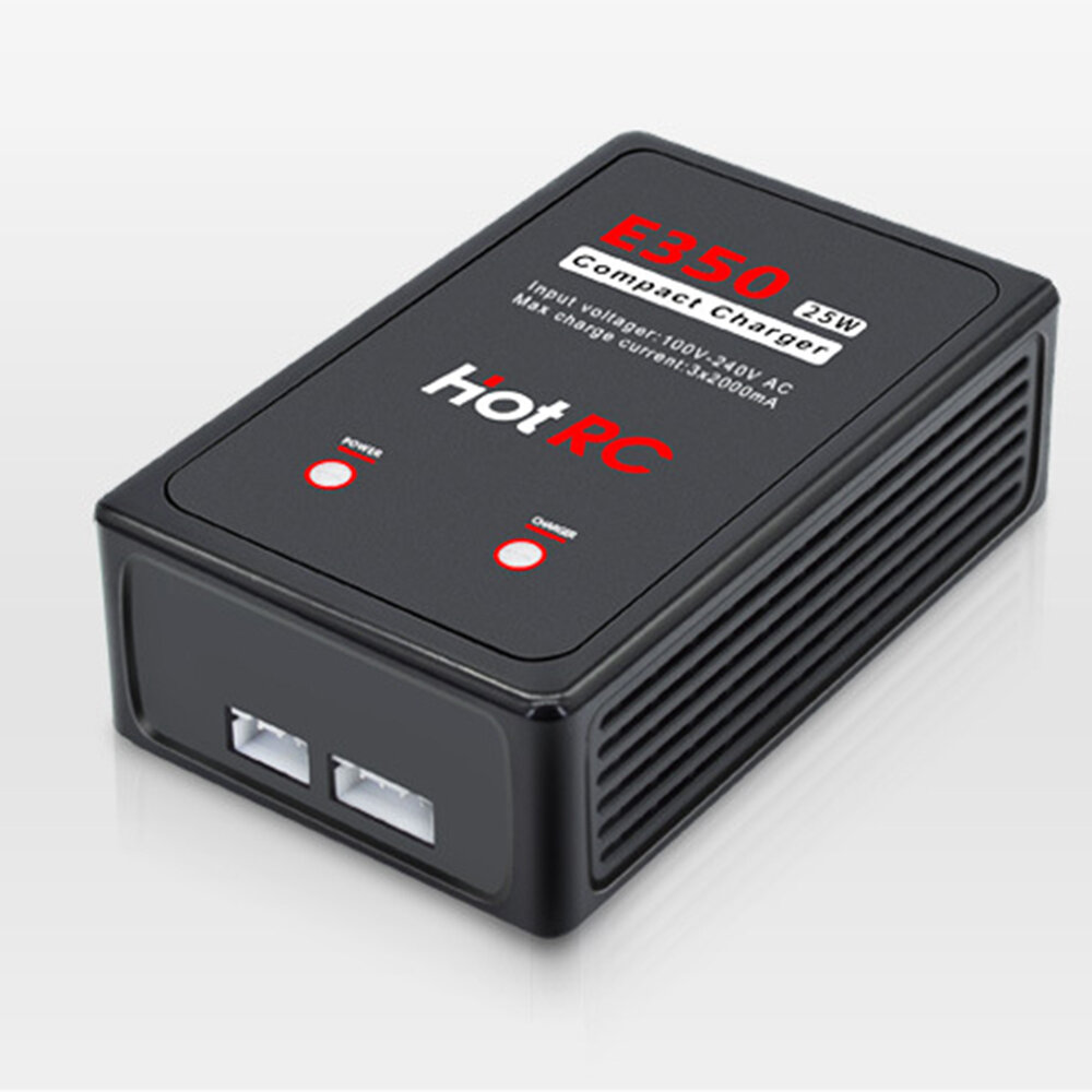 HOTRC E350 25W 3X2A AC 2S 3S Lipo-batterij Balanceeroplader