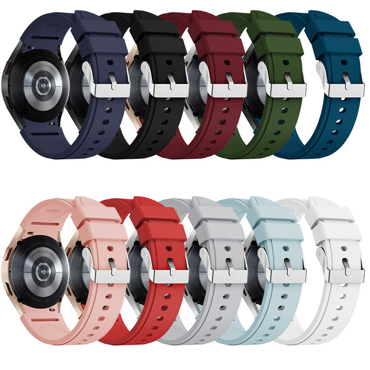 Bakeey 20MM Universele Transpiratie Soft Siliconen Horlogeband Band Vervanging voor Samsung Watch4 4