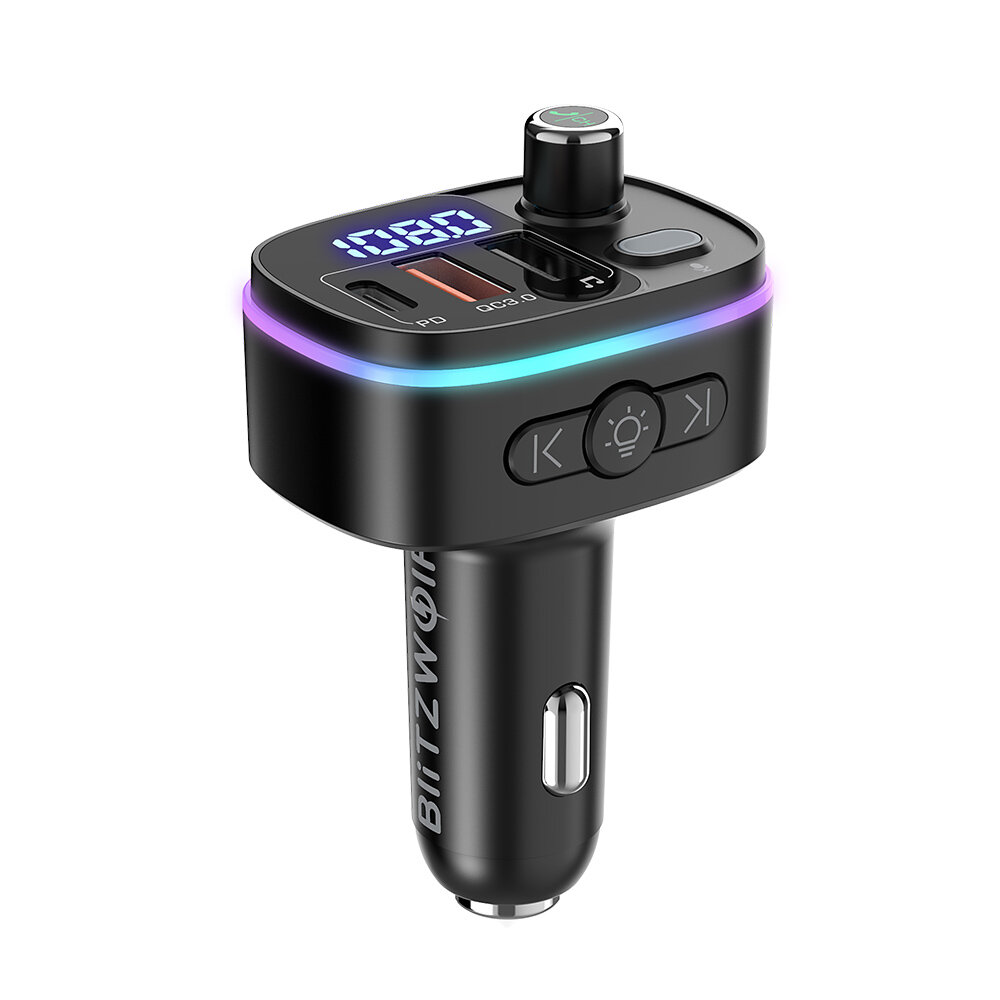 best price,blitzwolf,bw,bc2,fm,transmitter,18w,pd/qc3.0,car,charger,discount