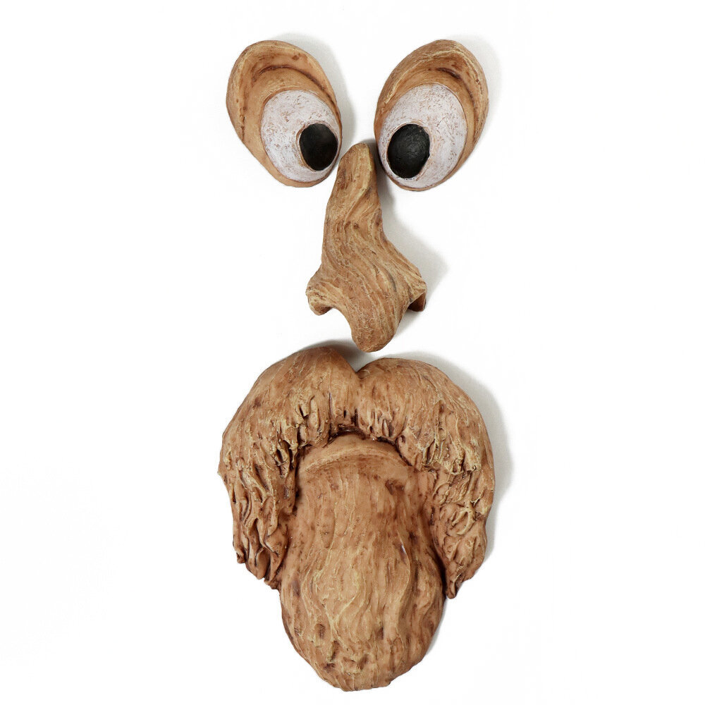 

4 Kinds Easter Tree Bark Grimace Facial Ornaments Outdoor Creative Props Bark Face Features Creatives Mask Festival Deco