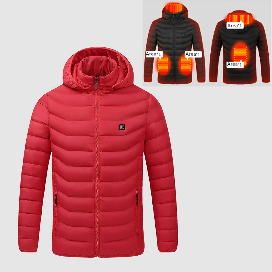 Jaquetas de aquecimento de carregamento ao ar livre de inverno de 4 áreas Jaquetas de aquecimento de temperatura USB masculinas femininas esportes quentes colete térmico aquecível