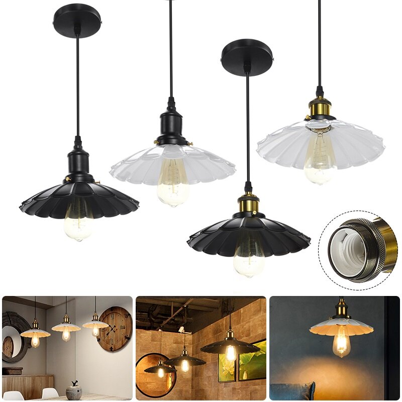 85-245 V Moderne Vintage Industri?le Retro Loft Ijzeren Kooi Plafond Lampenkap Hanglamp Zonder Lamp