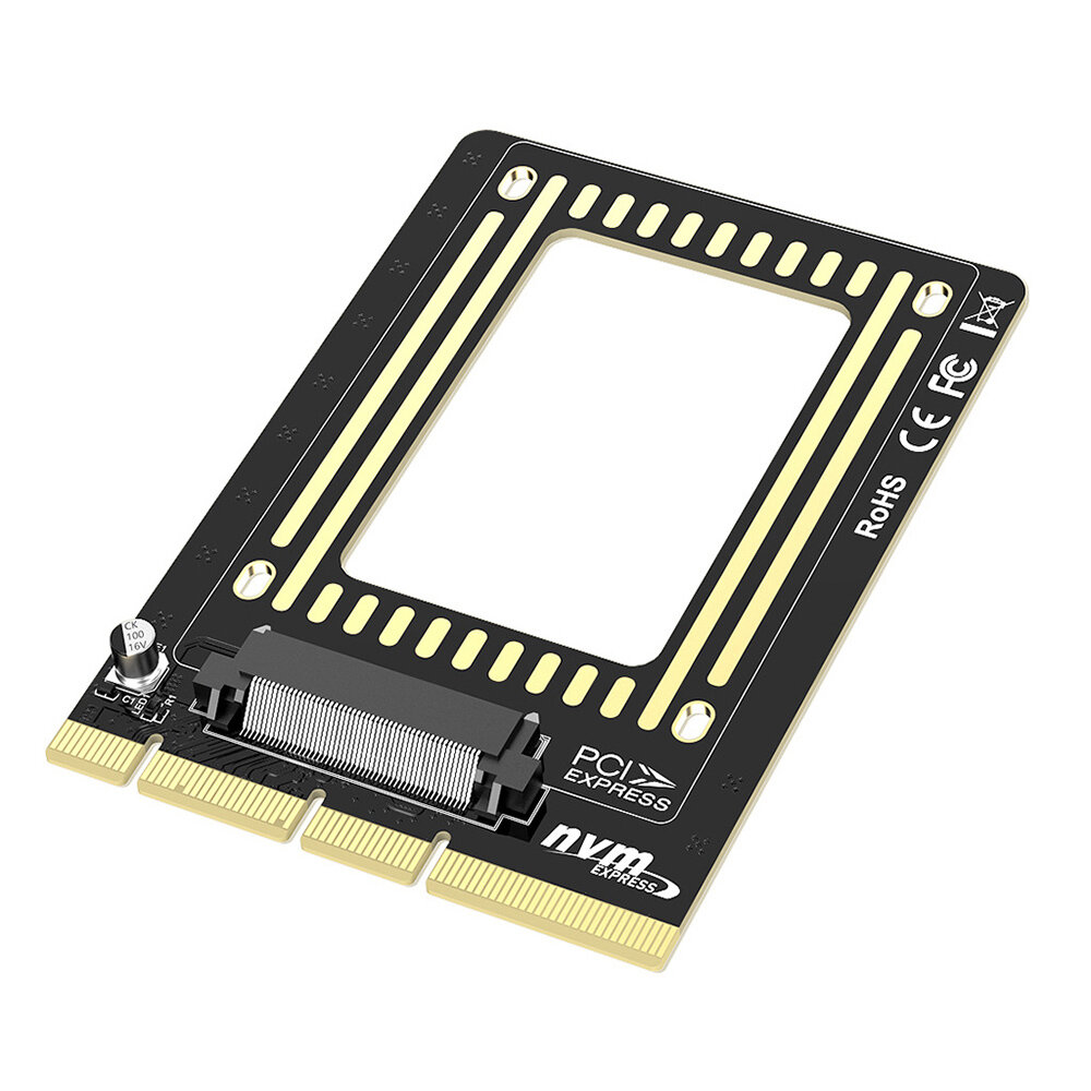AODUKE 2.5" U.2 SSD to PCI-E3.0 Universal Adapter Card Nvme SSD Hard Disk Adapter Card Converter AJK