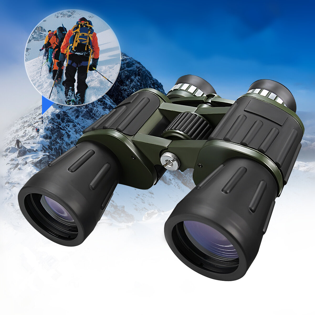 60x50 Night Vision Military Army Zoom Powerful Binoculars Optics Hunting Camping 