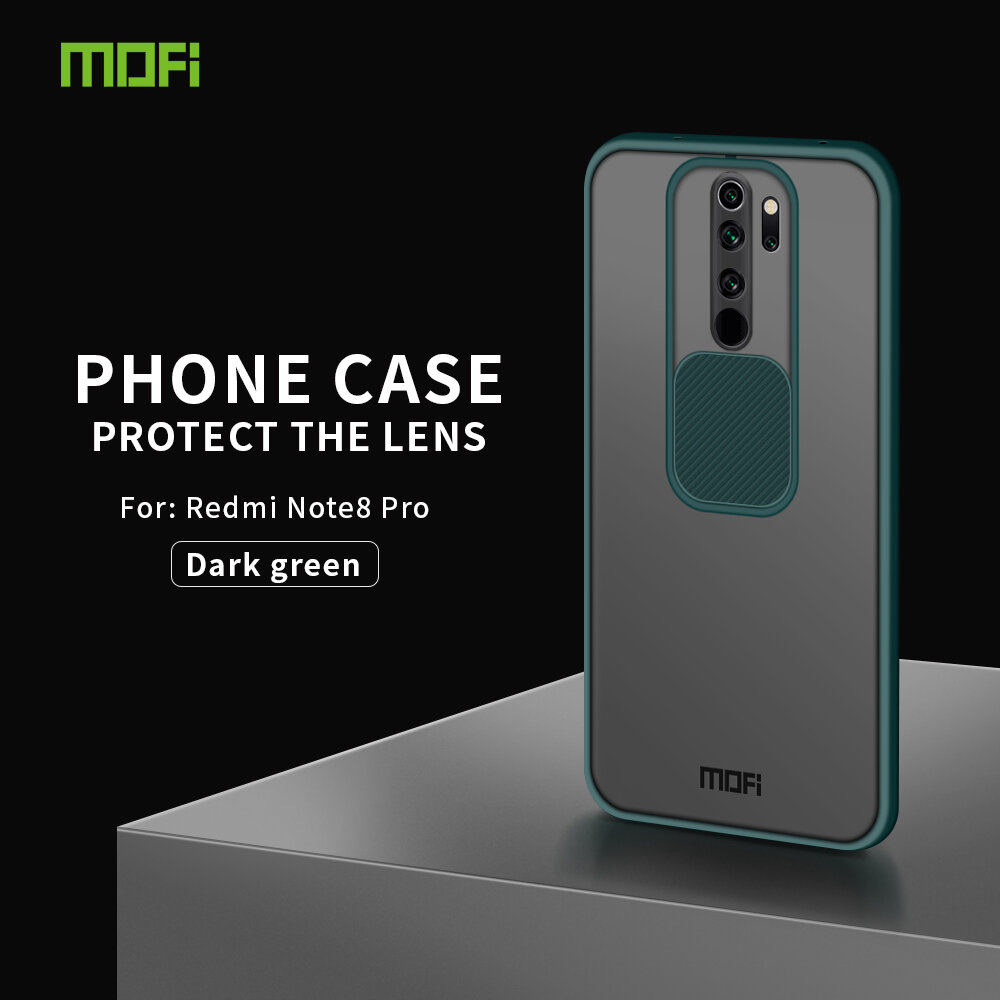 

MOFI Anti-Hacker Peeping Slide Lens Cover Shockproof Anti-scratch Translucent Matte Silicone Protective Case for Xiaomi