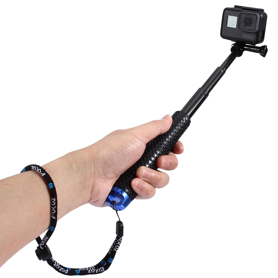 PULUZ PU150 Handheld Uitschuifbare Pole Monopod Selfie Stick voor Action Sportcamera