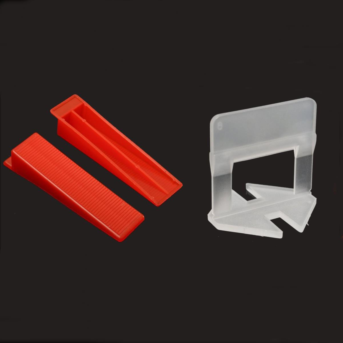 400Pcs Tile Leveling Plastic Spacers Tiling Clips Wedges Tools