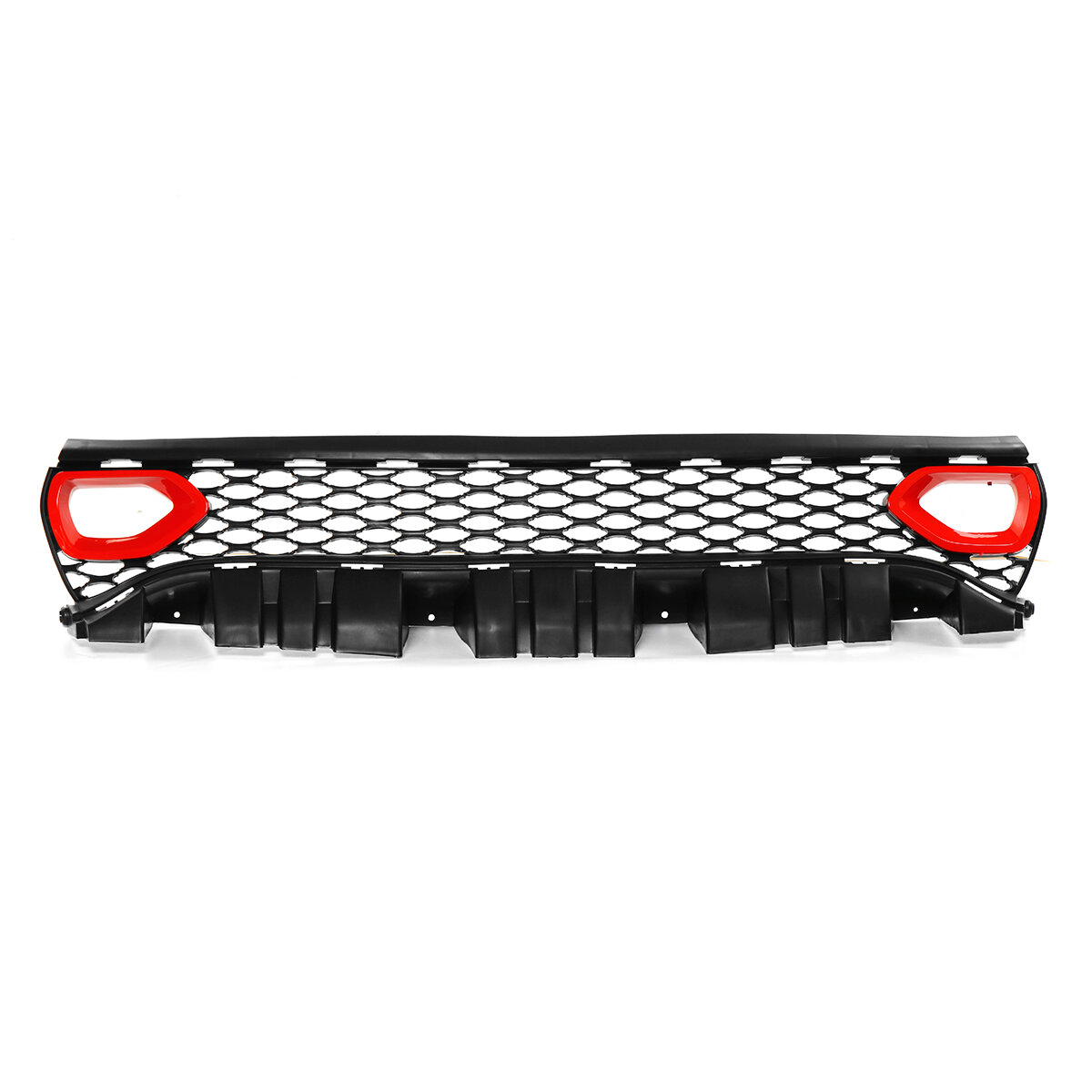 Red upper grille with bezels dual inlets for dodge charger srt scat 2015-2019