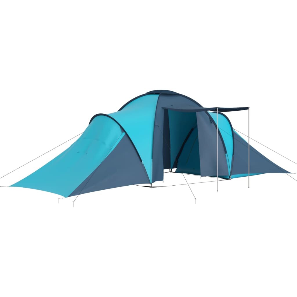 Kamp Çadırı 4 ~ 6 Kişilik Kamp Yürüyüşü İçin Tünel Çadırı Seyahat Fiberglas Direkleri