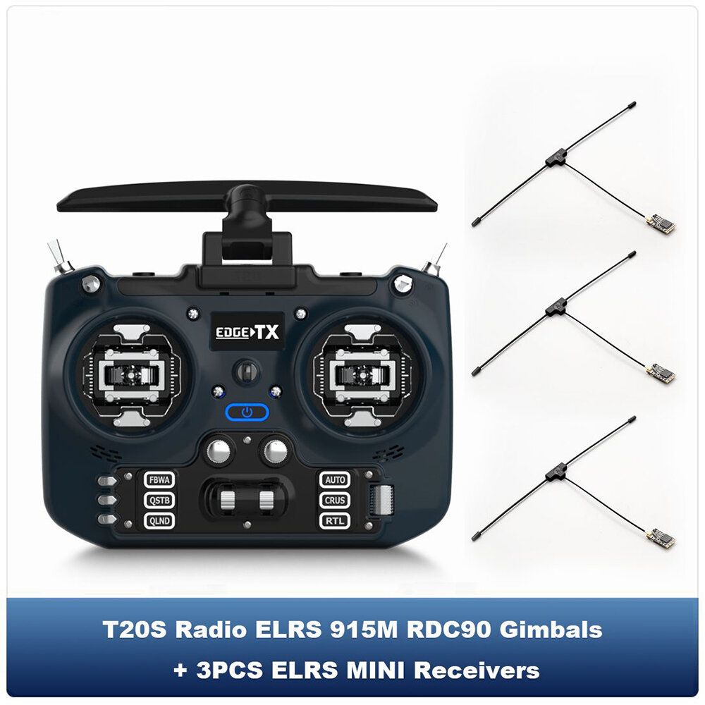 JumperRC T20S ELRS 915MHz RDC90 + 3x ELRS receivers