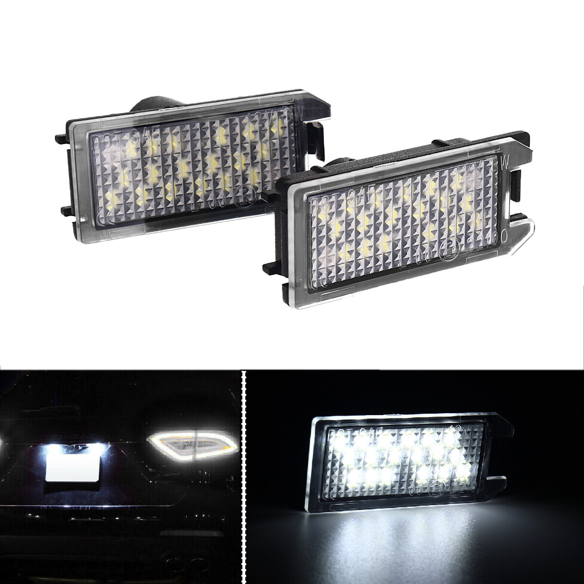 12 V LED Kentekenverlichting Lampen Wit 2 Stuks Voor Fiat 500 Voor Jeep Grand Cherokee Voor Maserati