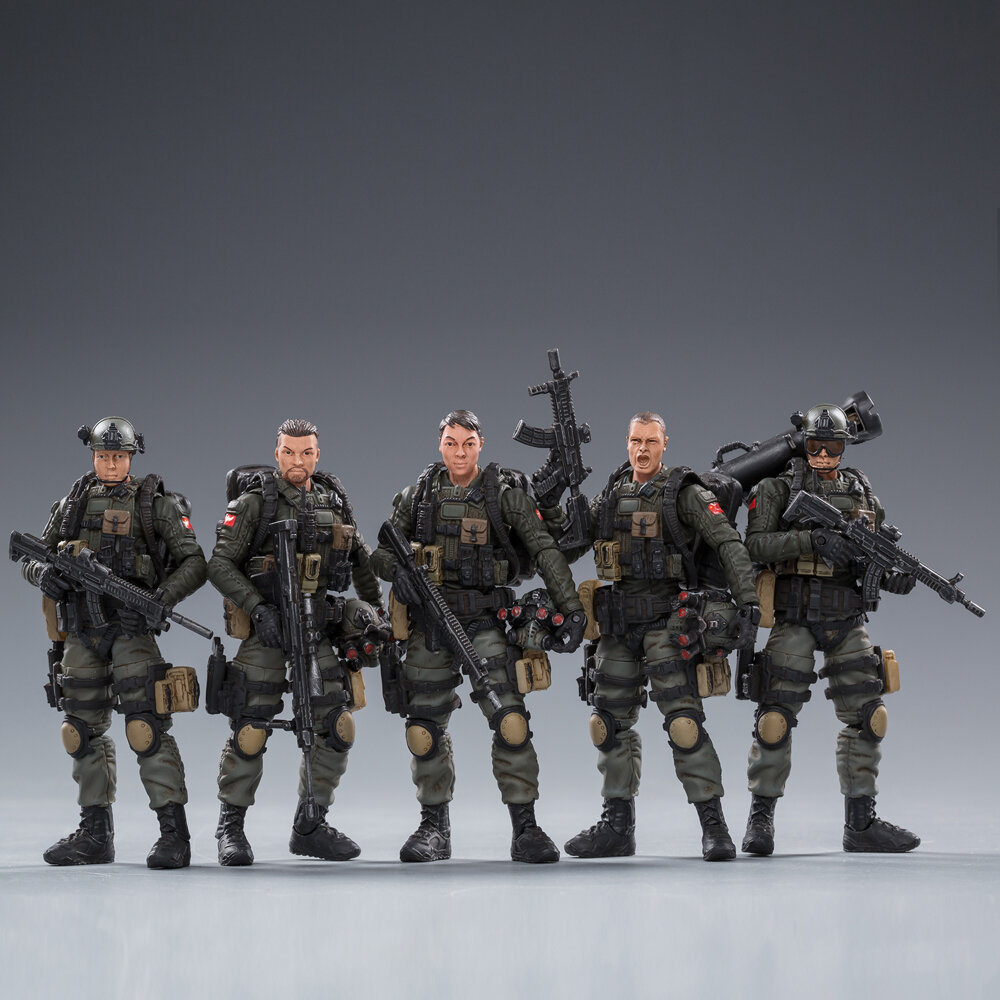 

JOYTOY Action Figure Multi-joint Scale 1:18 PLA Army Anti-Terrorism Unit Figure New Toy for Collectible Toys
