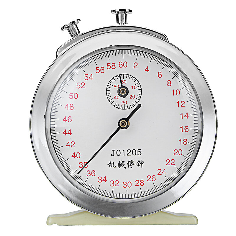 Mechanische Windup Stopwatch Klok 60s 0.2s 60min Spel Timing Natuurkunde Experiment Timer