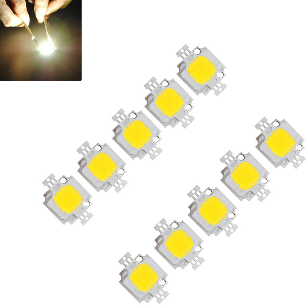 10pcs 10w 900lm White High Bright Led Light Lamp Chip Dc 9 12v Sale Banggood Usa Sold Out Arrival Notice Arrival Notice