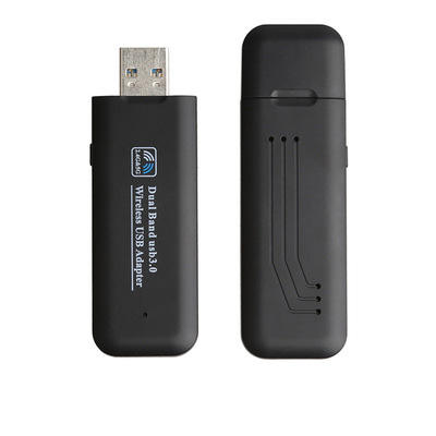 AC1200 Dual-Band Wireless-Netzwerkkarte WiFi-Empfänger Wireless-Empfänger USB-Adapter Laptop-Zubehör