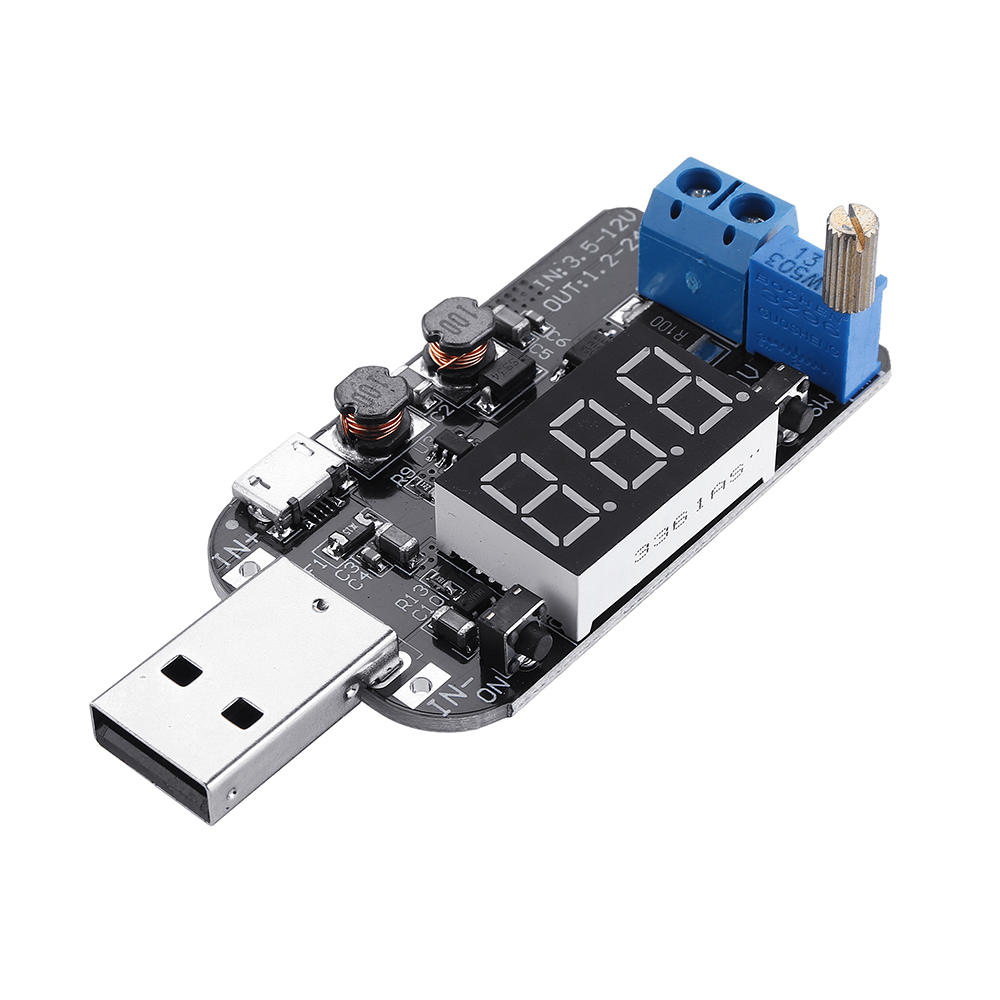 

3 шт. DC5V до 3.3 В 9 В 12 В 18 В 24 В USB Регулируемый Усилитель Бак Модуль Питания Регулятор Напряжения