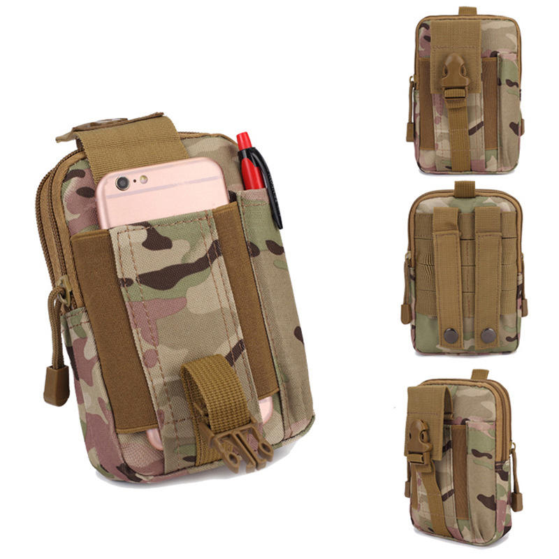 BENNIU BL064 Oxford MOLLE System Camouflage Military Tactical Waist Bag Outdoor Waterproof Sports Waist Bag Crossbody Bag