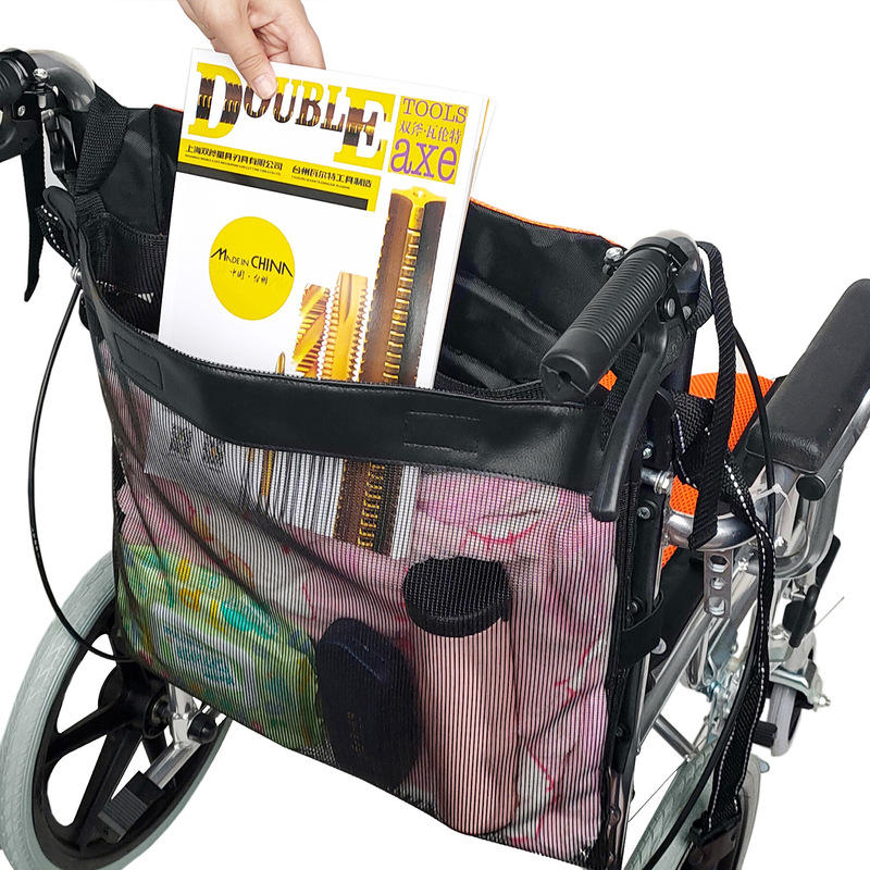 IPRee® Plastic Net Bag Ρυθμιζόμενη αναπηρική καρέκλα πίσω τσάντα αποθήκευσης