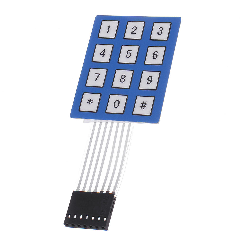 

30pcs 4 x 3 Matrix Array 12 Key Keypad Keyboard Sealed Membrane 4*3 Button Pad with Sticker Switch